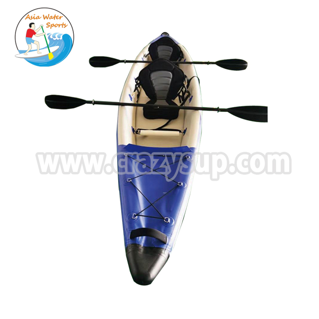 Custom Fishing Canoe Rowing Boat Pedal Drop Stitch Inflatable Kayak